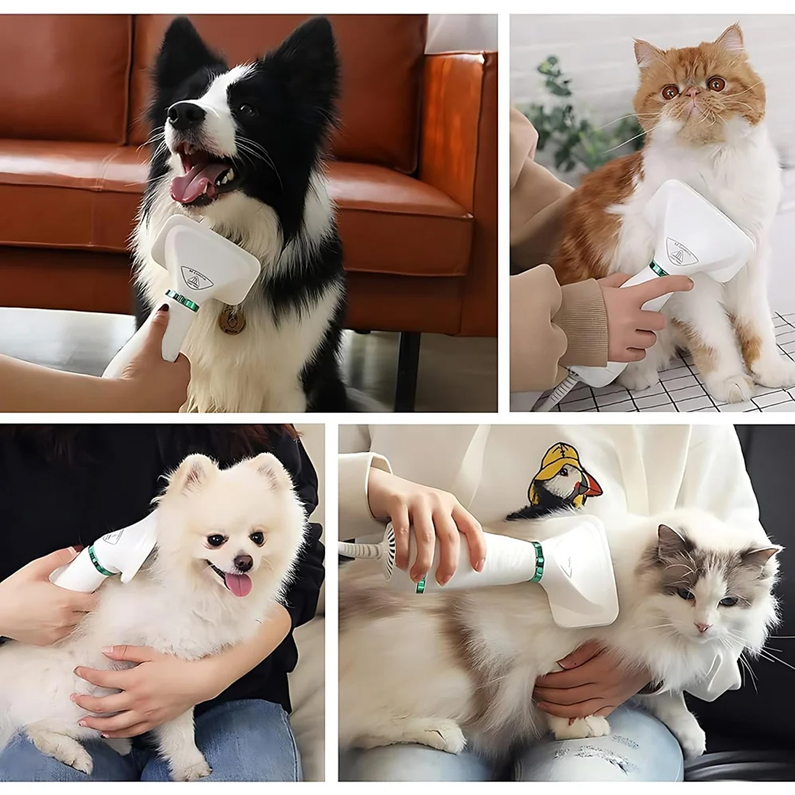 Cepillo Secador 2 En 1 Quita Pelos Para Mascotas 6