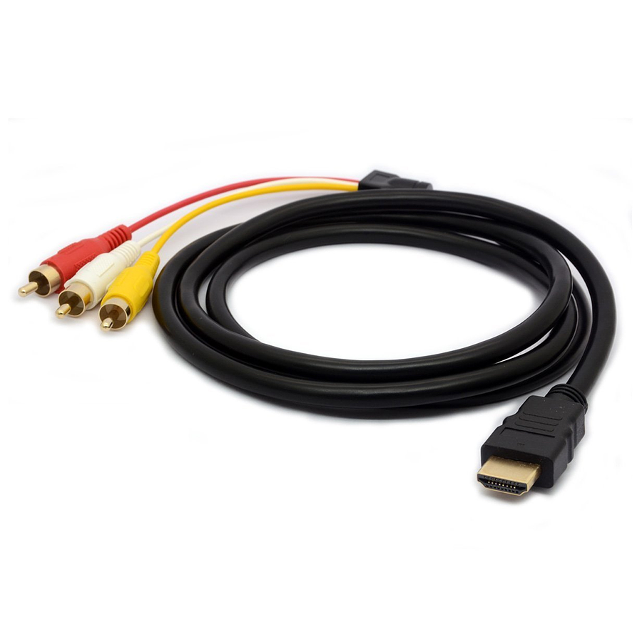 Cable Hdmi A 3 Rca Digital Audio Video Macho 1.5 Mts