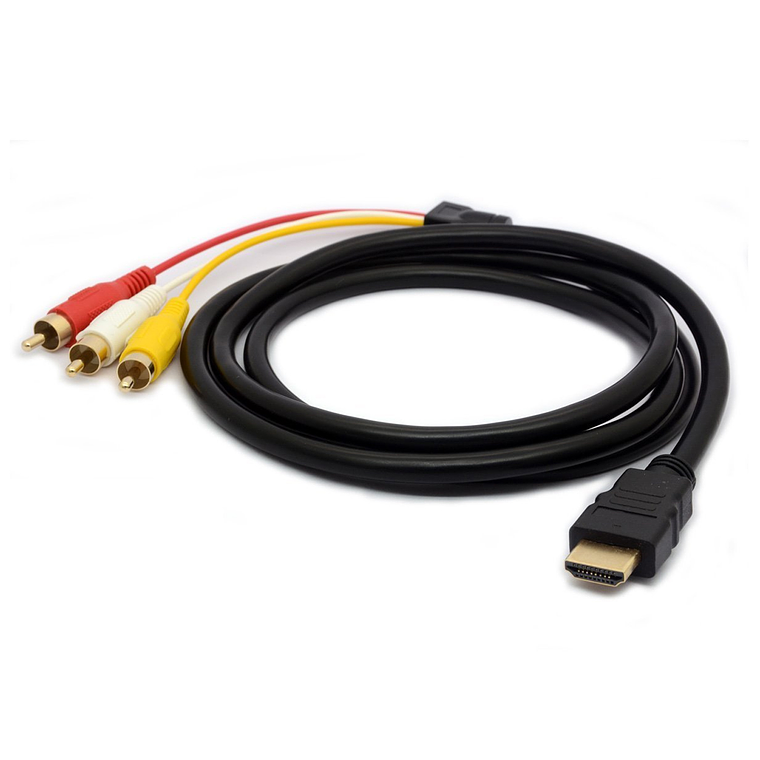 Cable Hdmi A 3 Rca Digital Audio Video Macho 1.5 Mts 1