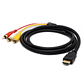 Cable Hdmi A 3 Rca Digital Audio Video Macho 1.5 Mts - Miniatura 1