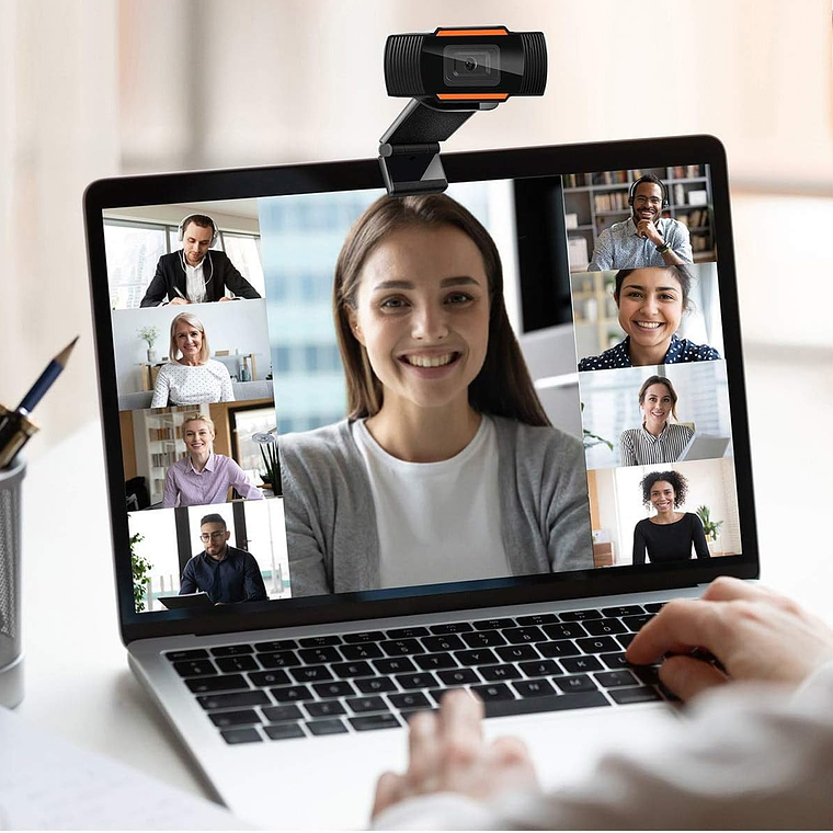 Camara Web Usb Con Microfono Teletrabajo Full Hd 4
