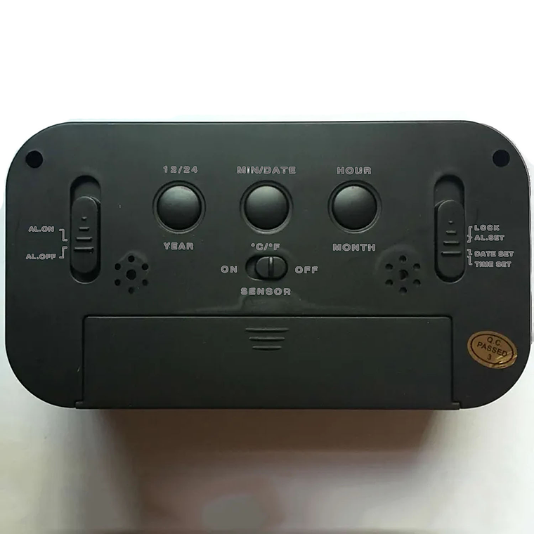 Reloj Despertador Pantalla Led Feha Temperatura Alarma 3