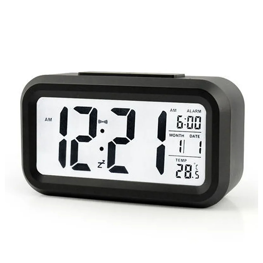 Reloj Despertador Pantalla Led Feha Temperatura Alarma