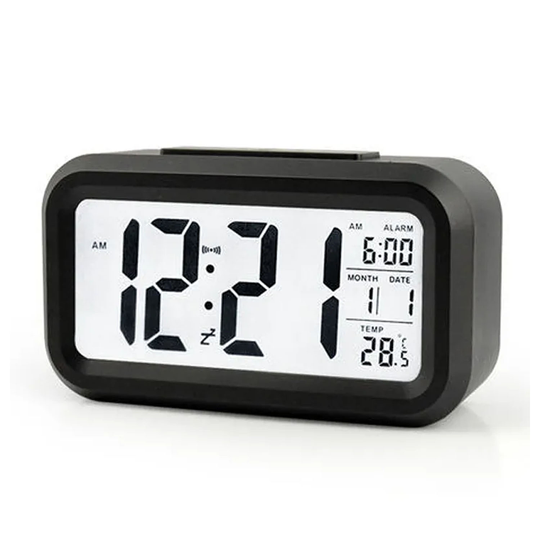 Reloj Despertador Pantalla Led Feha Temperatura Alarma 4
