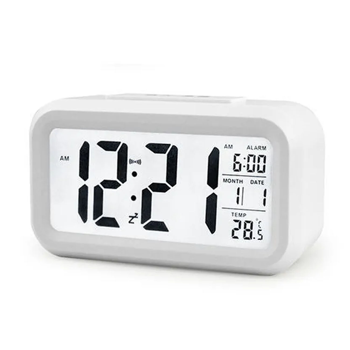 Reloj Despertador Pantalla Led Feha Temperatura Alarma 8