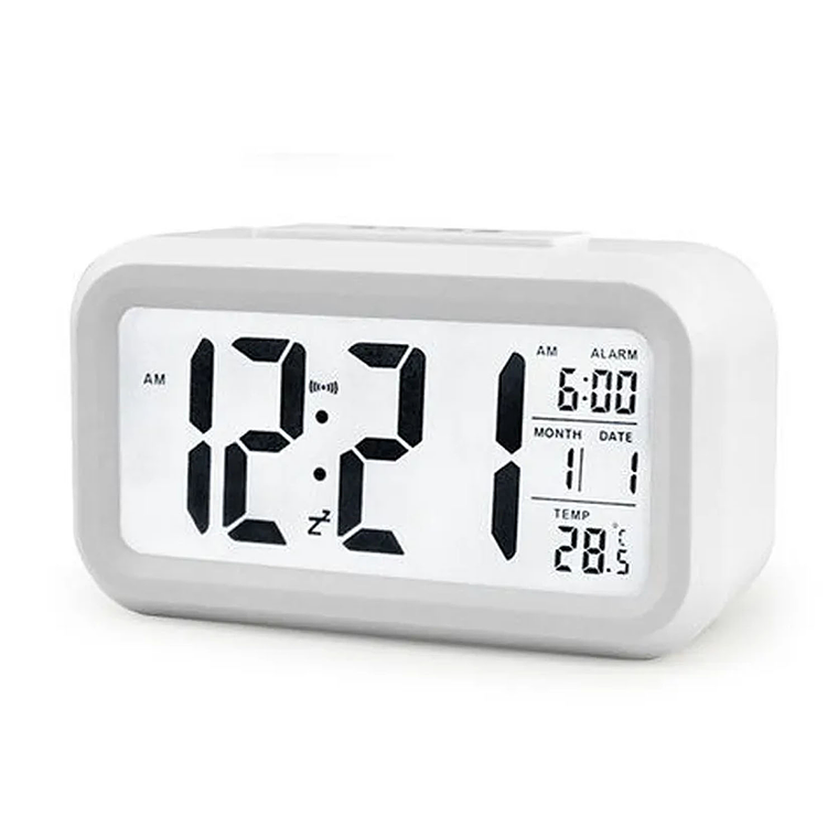 Reloj Despertador Pantalla Led Feha Temperatura Alarma 8