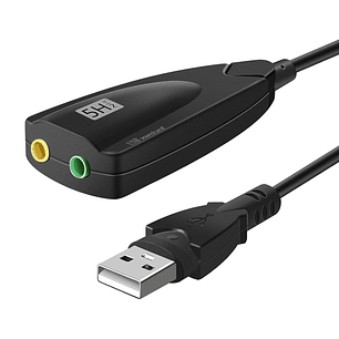 Tarjeta De Sonido Usb 3d Virtual 5hv2 7.1