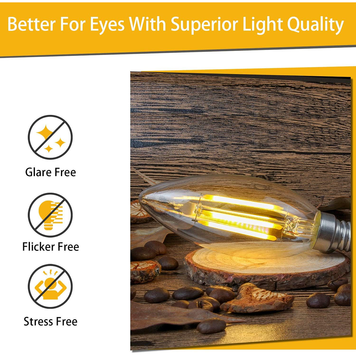 Ampolleta Led Luz Calidad Vintage Retro 4 Watts E14 2