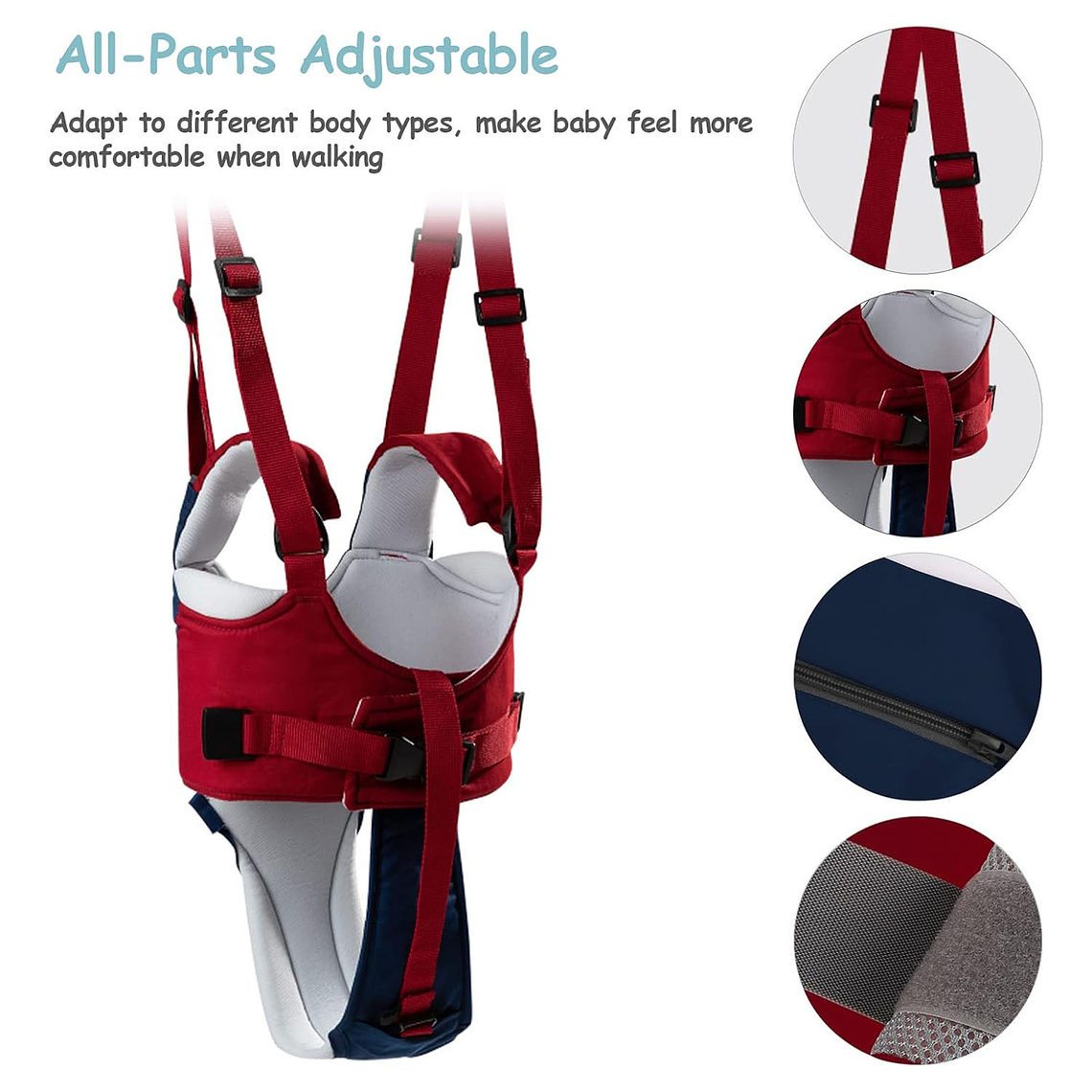 Arnés Aprender A Caminar Bebés Cinturón Fulares Portabebés 3