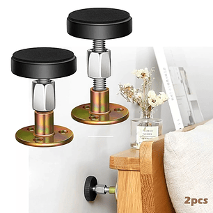 Tope Cama Pared Mueble Ajustable Antivibración 2 Unidades