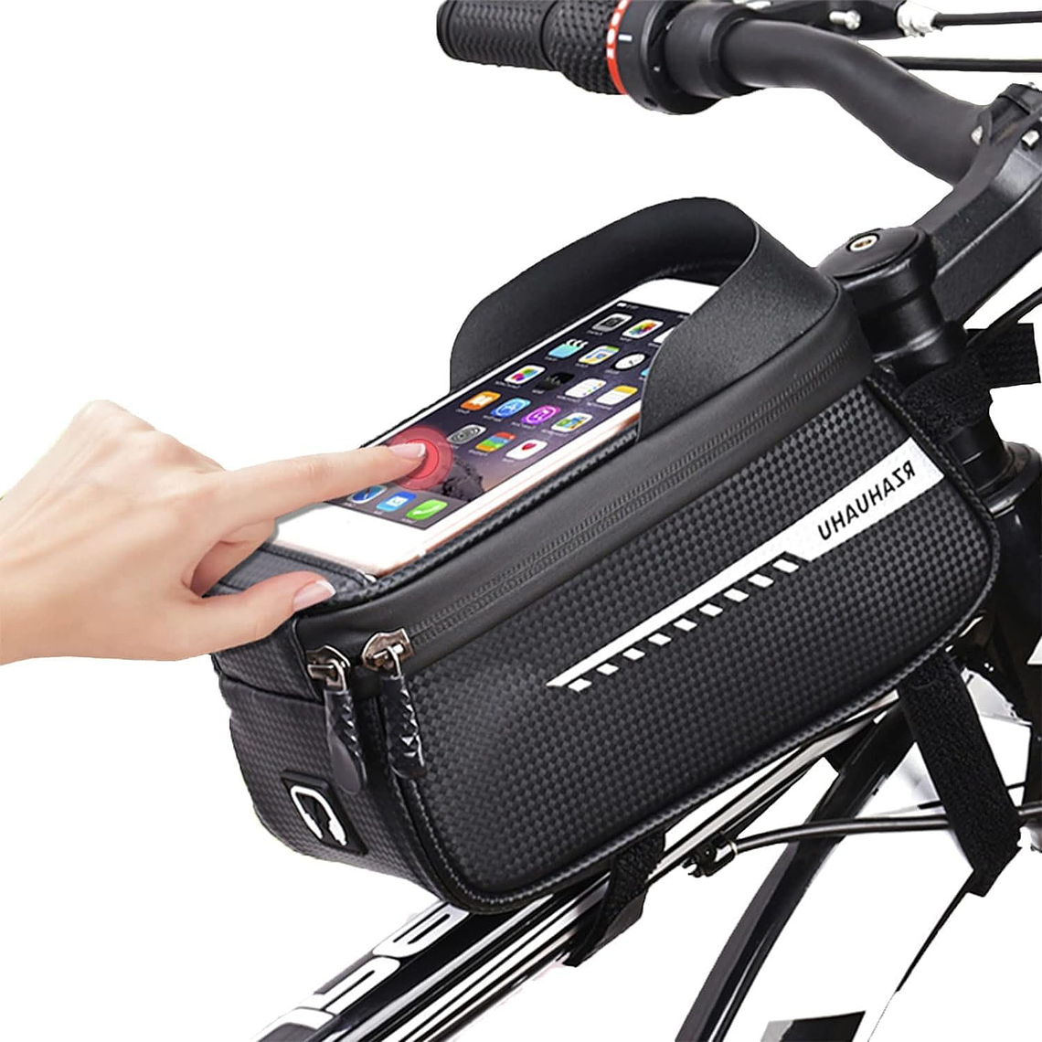 Bolso Porta Celular Impermeable Bicicleta 6.5 PuLG 1