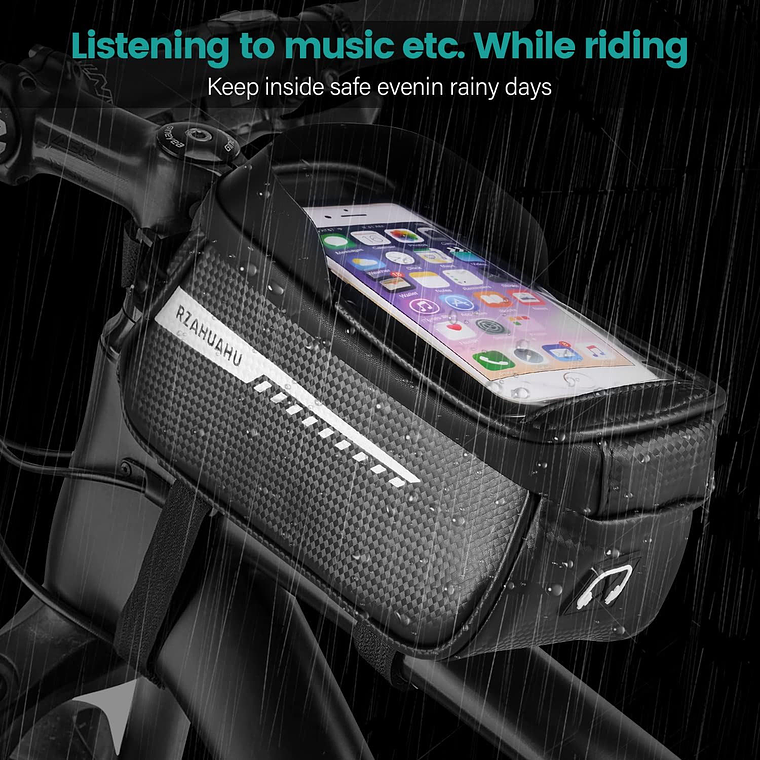 Bolso Porta Celular Impermeable Bicicleta 6.5 PuLG 3