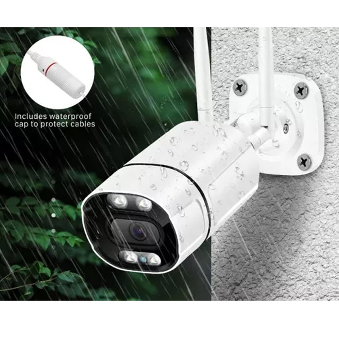 Cámara Exterior Wifi 4mp 1080p Hd 3