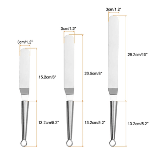 Set 3 Espátulas Alisadora Repostera Decoración Tortas