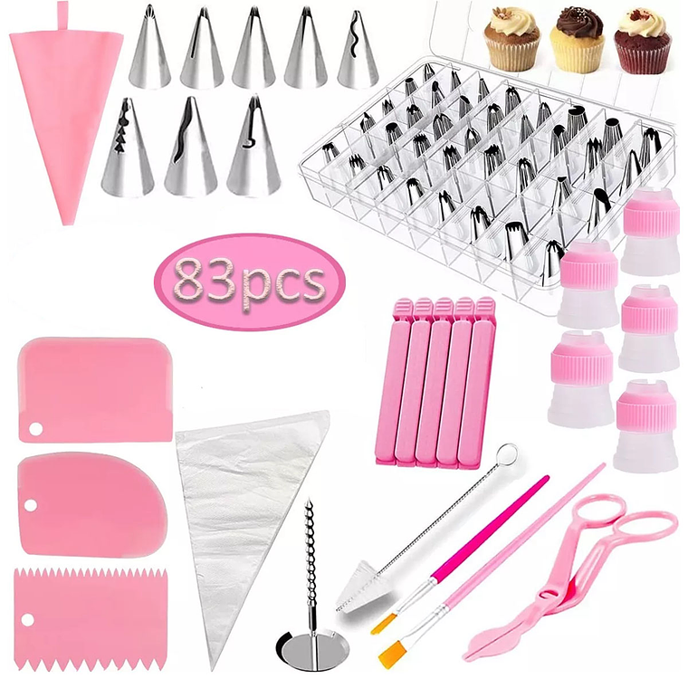 Boquillas De Decoración Para Pastelería Set 83 Pcs 1