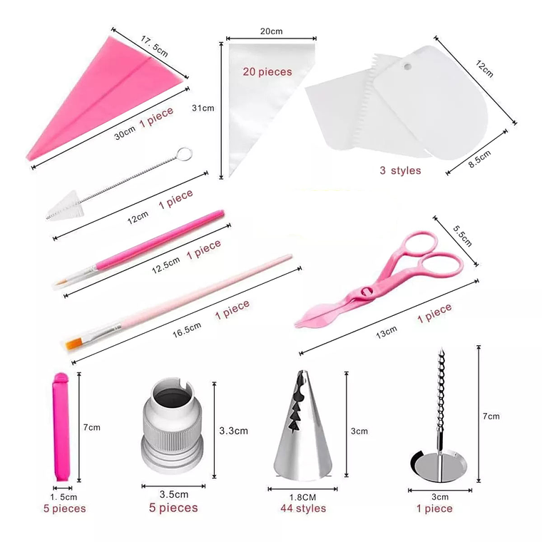 Boquillas De Decoración Para Pastelería Set 83 Pcs 4