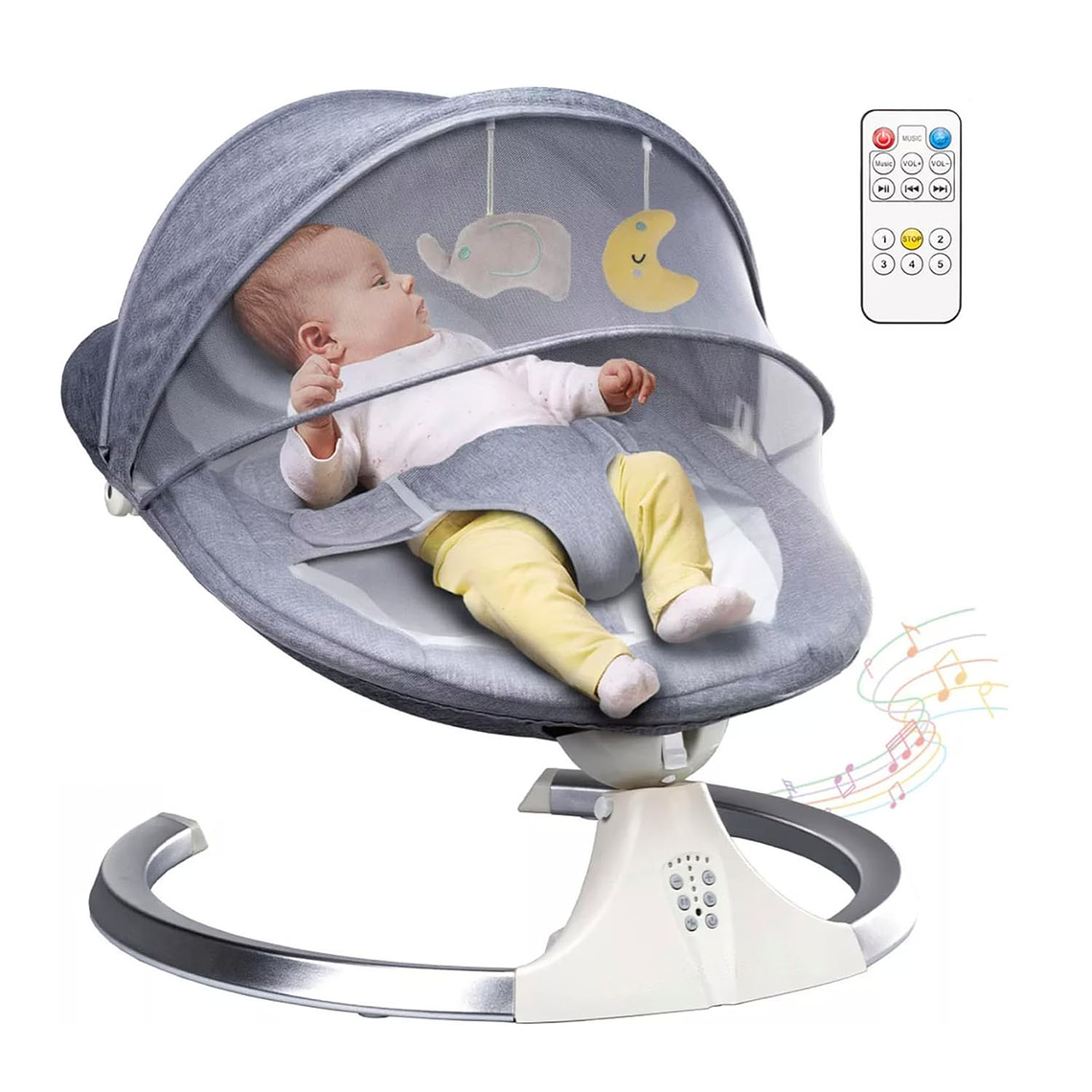 Silla Mecedora Electrica Inteligente Bebés Multifuncion 1