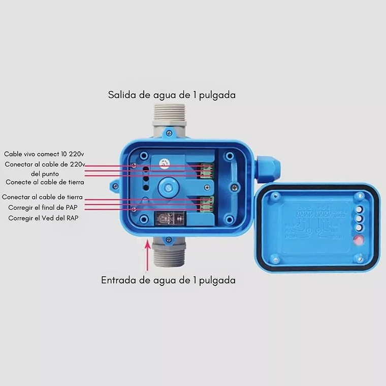 Controlador Electrónico Automático Presión Para Bomba Agua 5