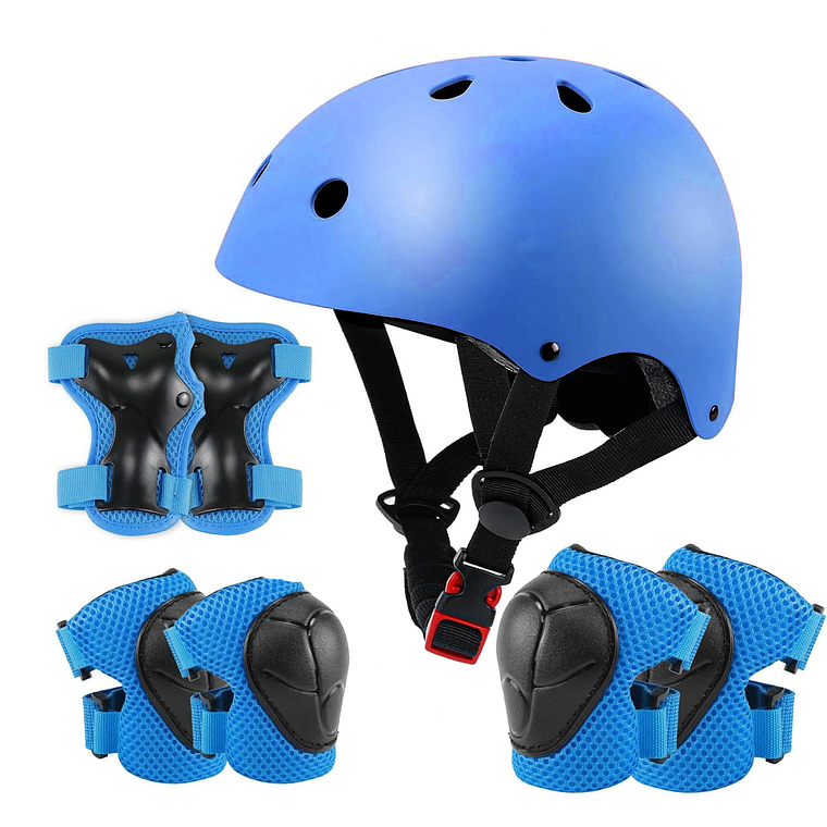 Juego De Equipo De Protección 7 En 1, Kit De Casco Niñ@s 2