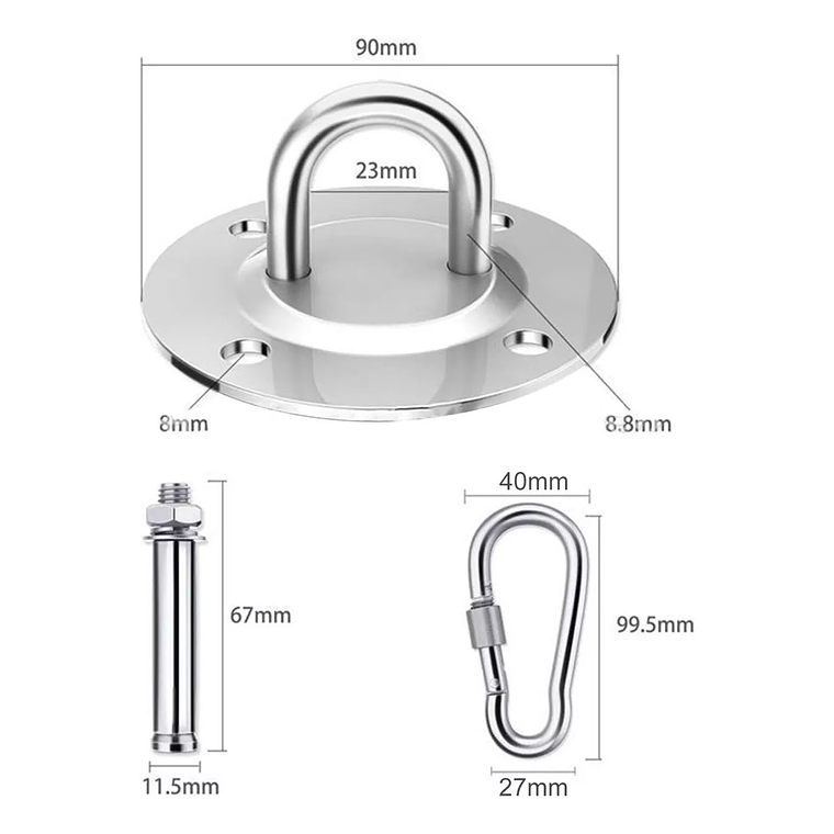 Ganchos De Techo De Suspensión Alta Calidad Para Yoga Hamaca 4