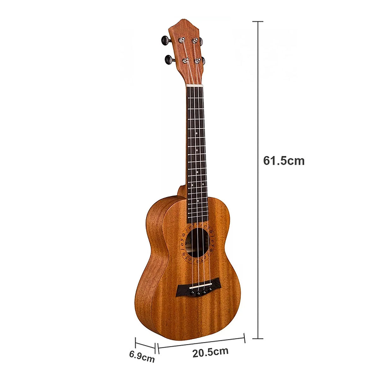 Ukelele Acústico Soprano 23 Pulgadas Con Funda 6