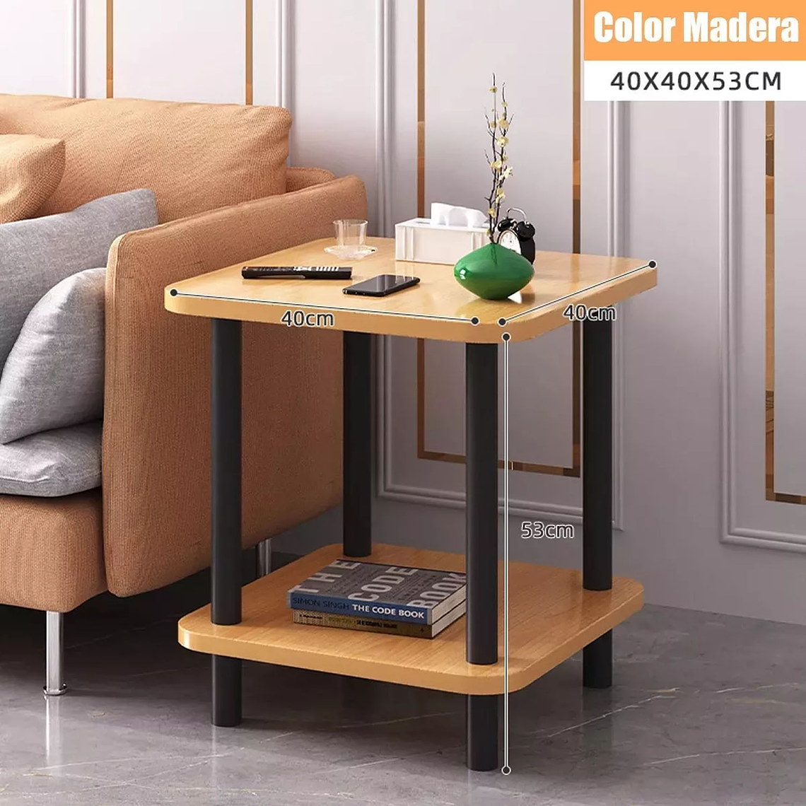 Mesa De Centro Minimalista Madera Sala De Estar Auxiliar Mesa 5