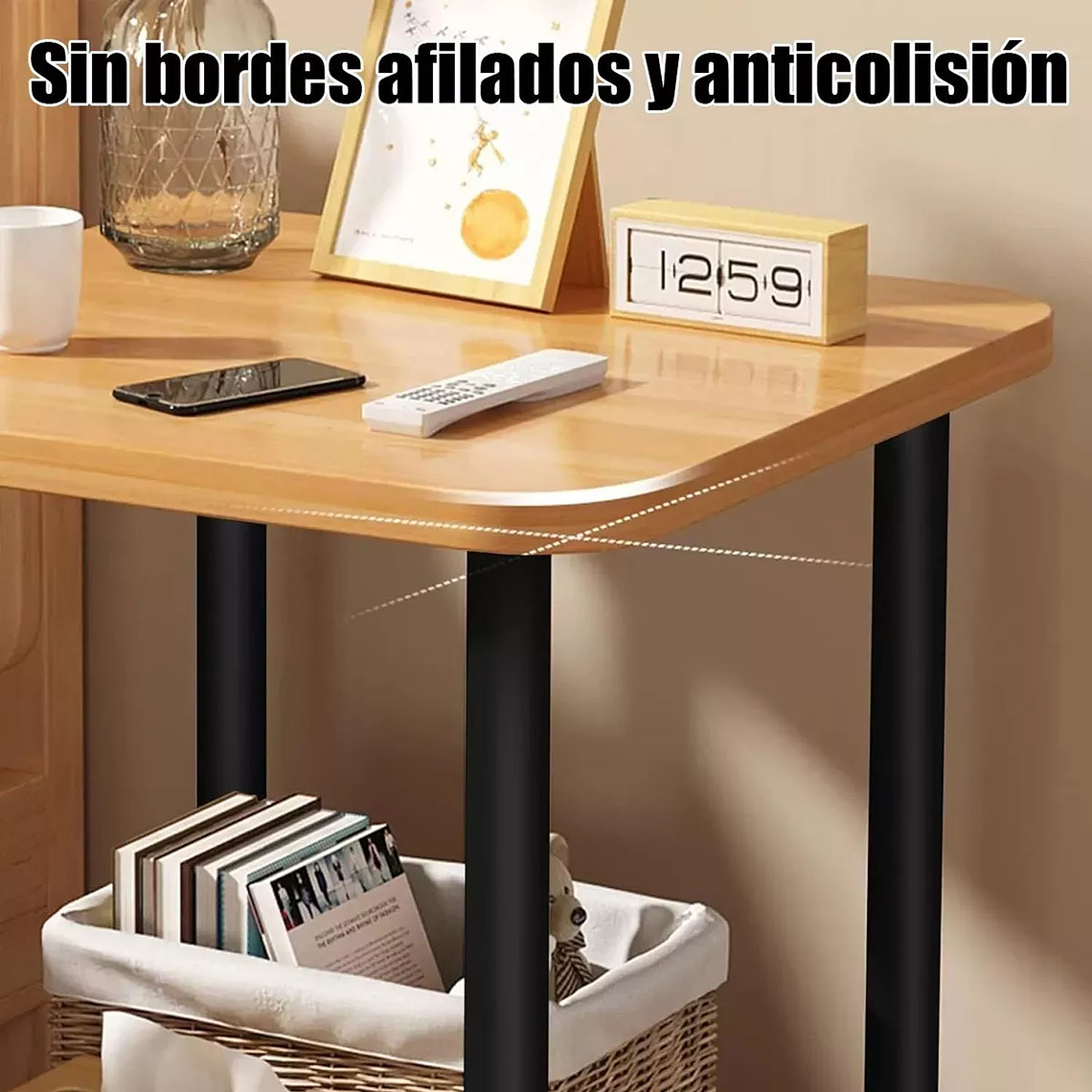 Mesa De Centro Minimalista Madera Sala De Estar Auxiliar Mesa 3