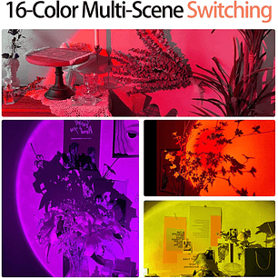 Lámpara De Proyección Sunset Fotografía Luz Ambiente Punkzz