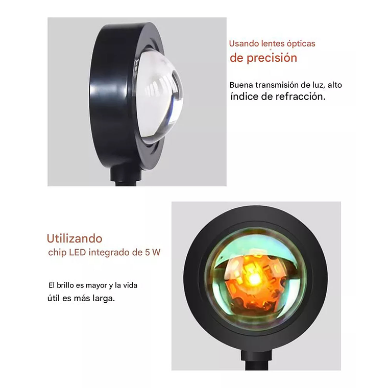 Lámpara De Proyección Sunset Fotografía Luz Ambiente Punkzz 4