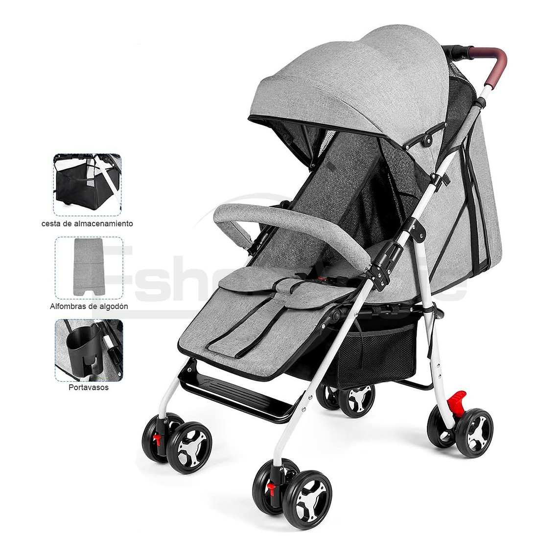 Coche Paraguas De Paseo Para Bebé Plegable Y Resistente 2