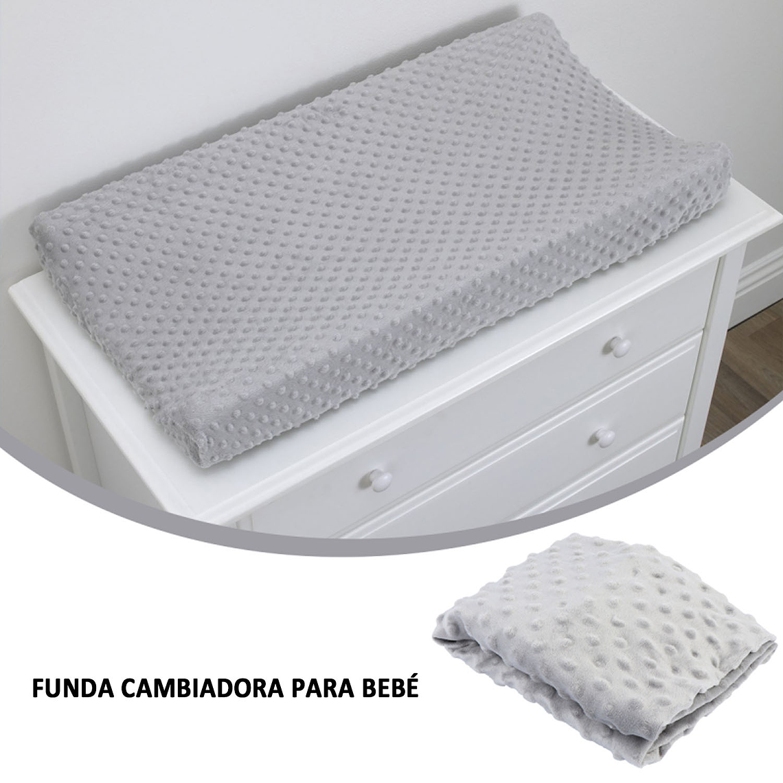 Funda Para Mudador Cambiador De Bebé 4