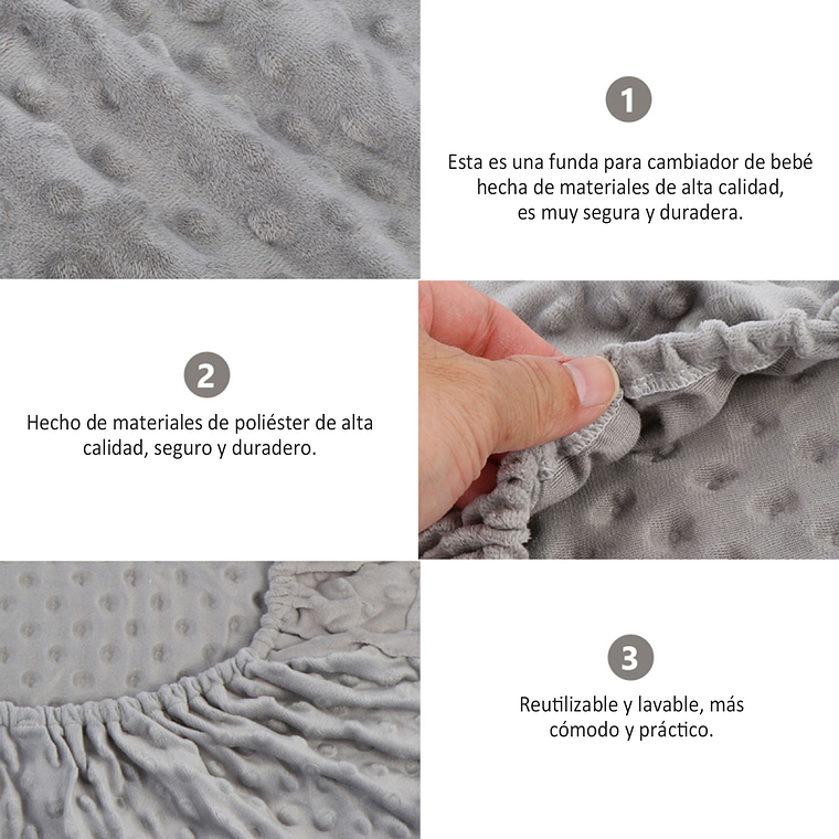 Funda Para Mudador Cambiador De Bebé 5