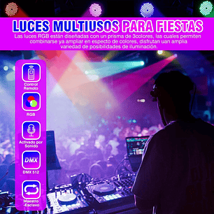 Foco Par Led Slim 84x3w Rgb 3 En 1 Luces De Fiesta