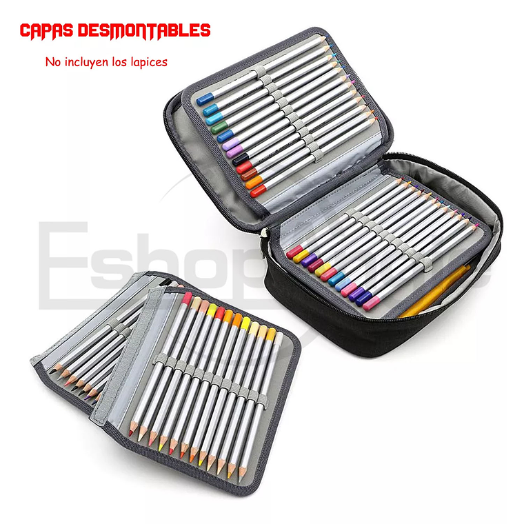 Estuche Para Lápices 72 Ranuras Lapiceras Organizador Escolar 5