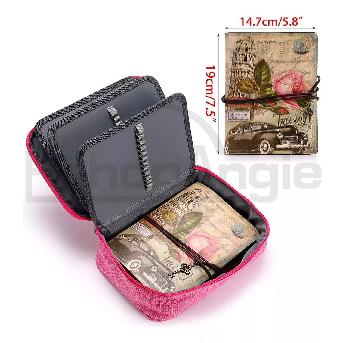 Estuche Para Lápices 72 Ranuras Lapiceras Organizador Escolar 8