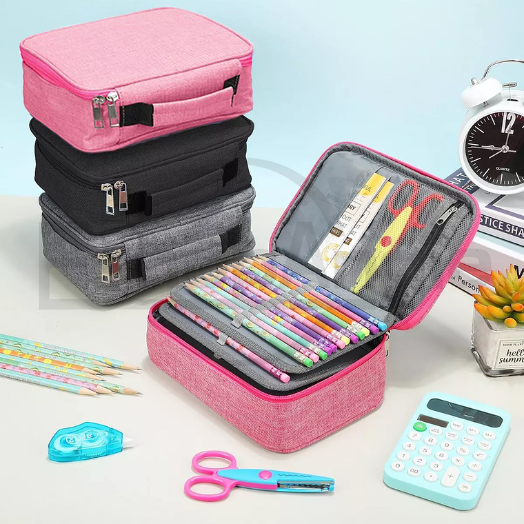 Estuche Para Lápices 72 Ranuras Lapiceras Organizador Escolar 9