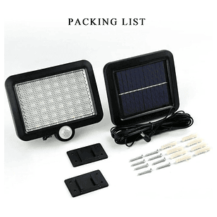 Lámpara 56 Led Solar Con Sensor De Movimiento