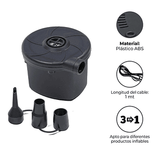 Inflador Eléctrico Multifuncional Para 220v/12v