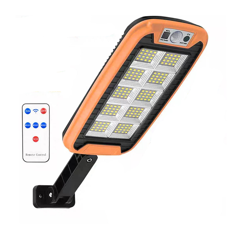 Foco Solar Sensor Movimiento Exterior Con Control 1