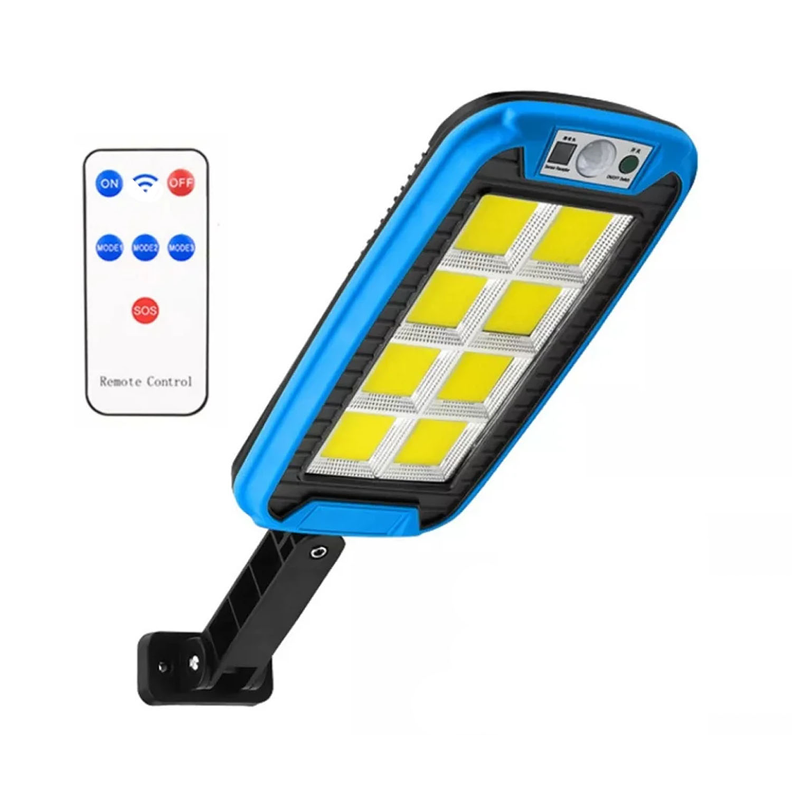 Foco Solar Sensor Movimiento Exterior Con Control 3