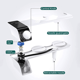 Bidet Wc Inodoro Ajustable Universal Fácil Instalación