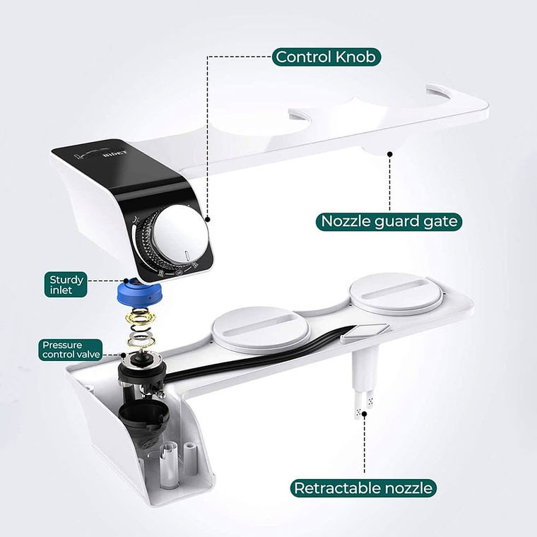Bidet Wc Inodoro Ajustable Universal Fácil Instalación 2
