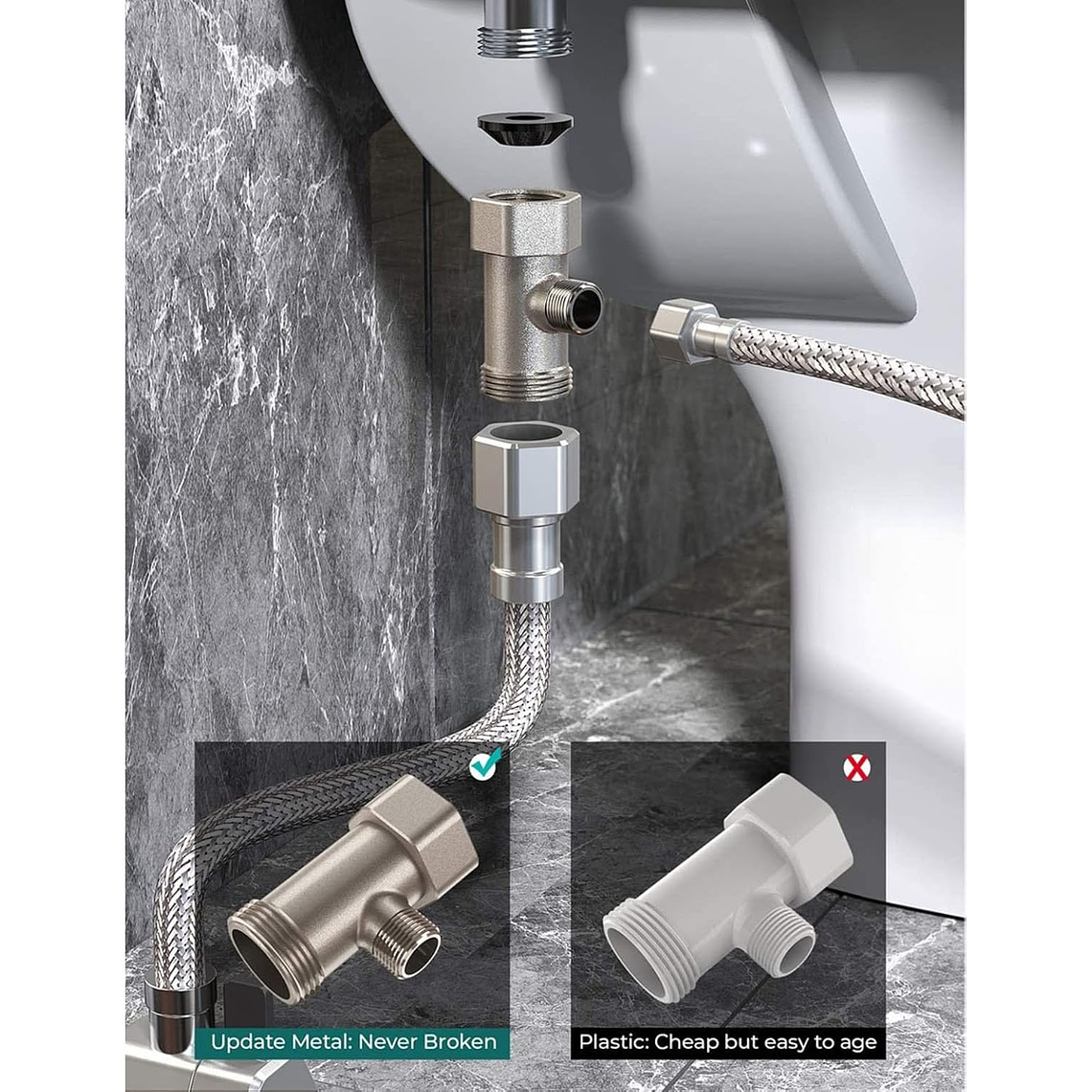 Bidet Wc Inodoro Ajustable Universal Fácil Instalación 4