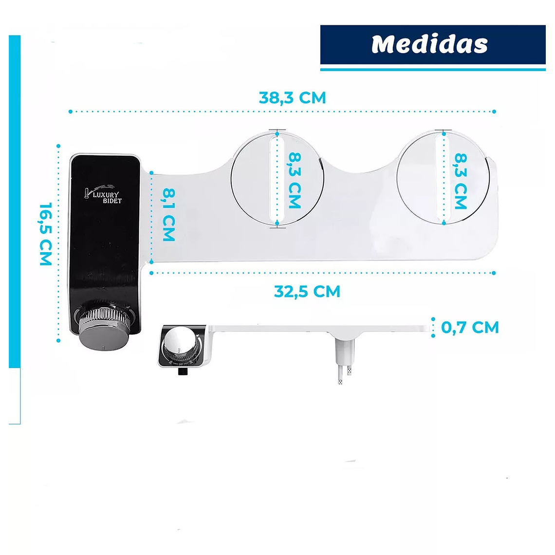 Bidet Wc Inodoro Ajustable Universal Fácil Instalación 7