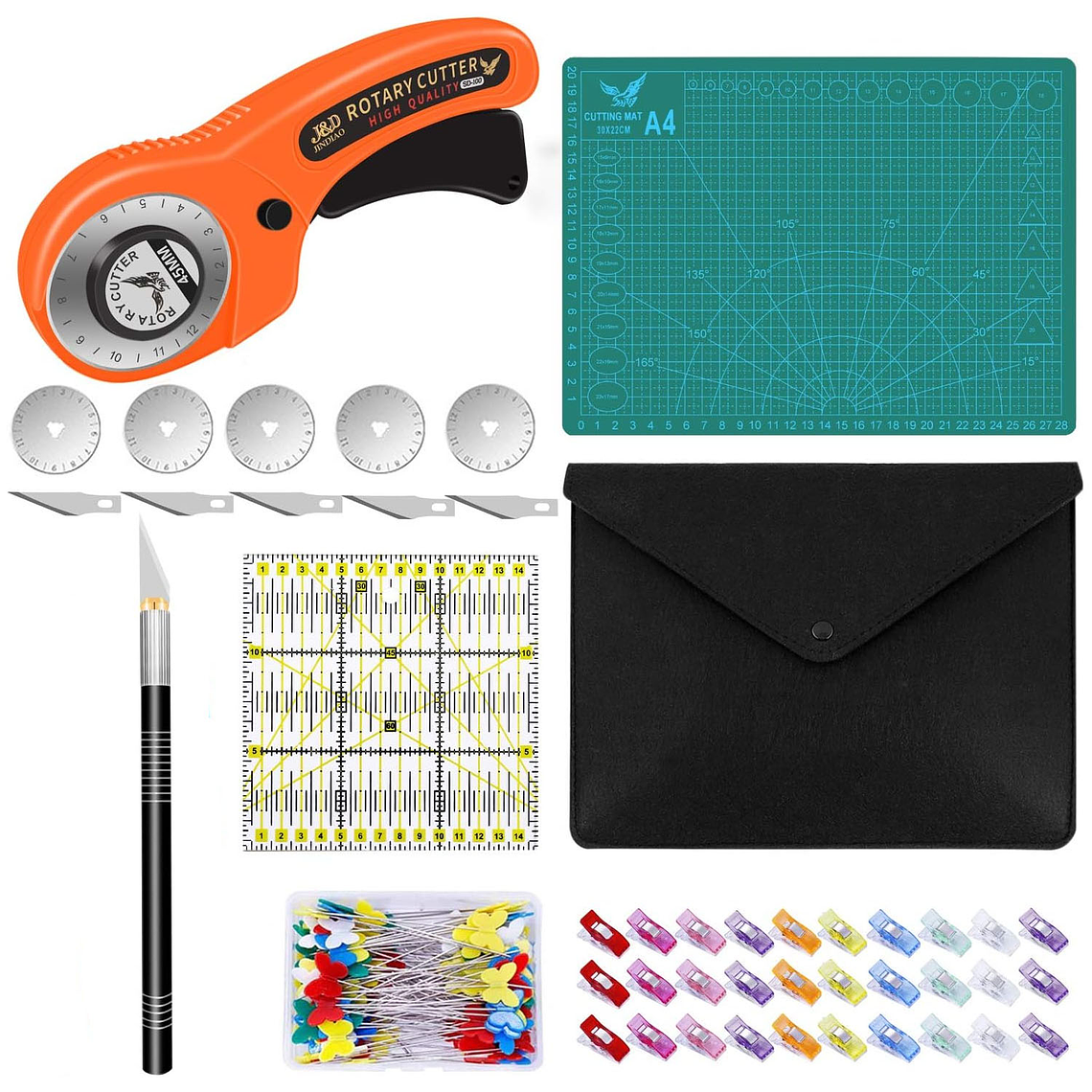 Kit Cortador De Tela Circular Para Ropa Herramienta Costura 1