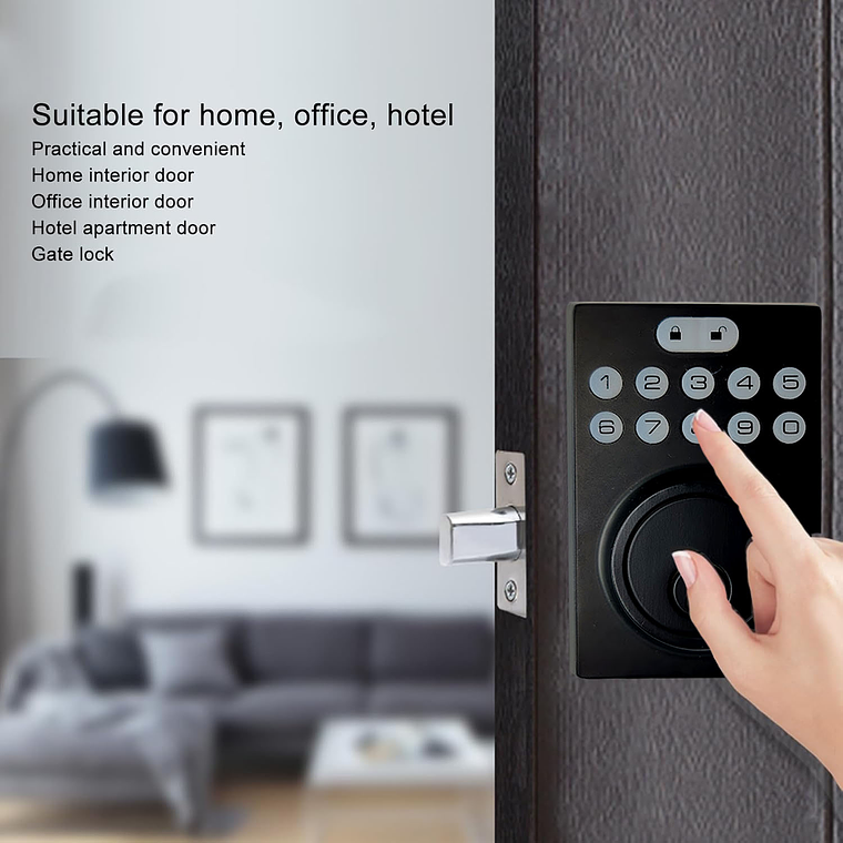 Cerradura Inteligente Para Puerta De Entrada Con Teclado 2