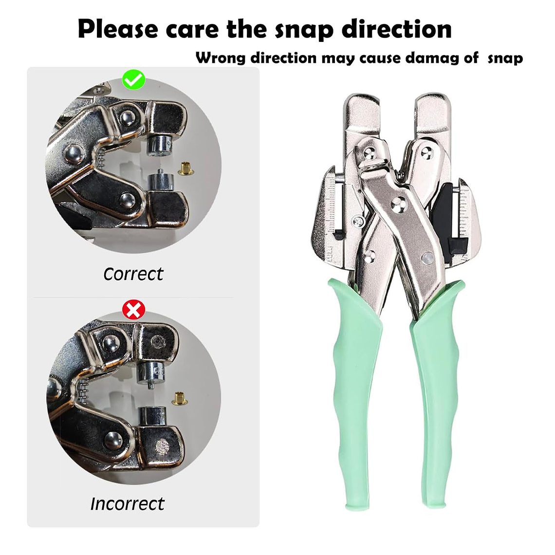 Kit Remachadora Perforadora Ojetillos Más 160 Ojetillos 8