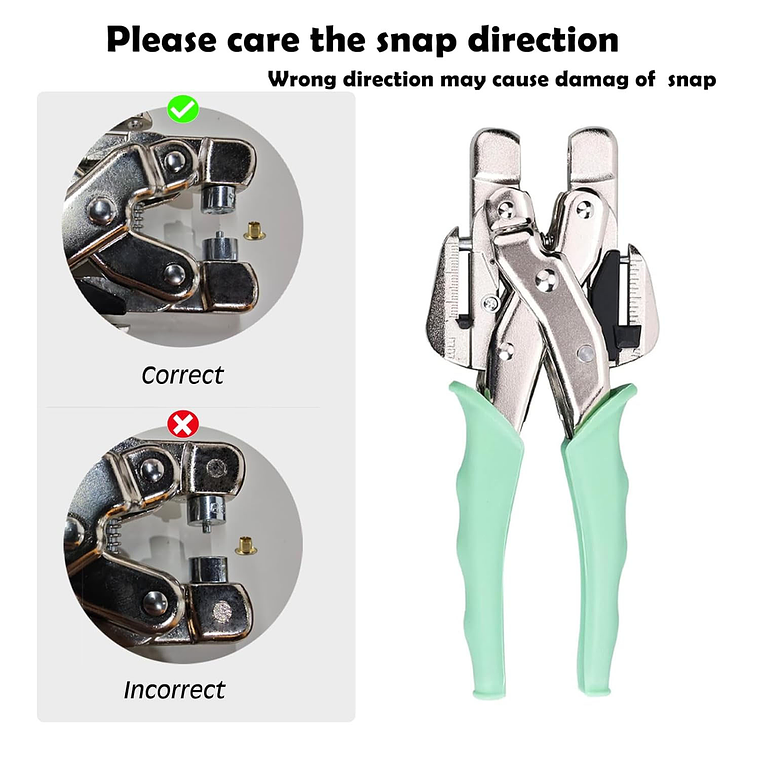 Kit Remachadora Perforadora Ojetillos Más 160 Ojetillos 8