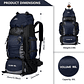 Mochila Impermeable De 90 Litros Camping Trekking - Miniatura 7
