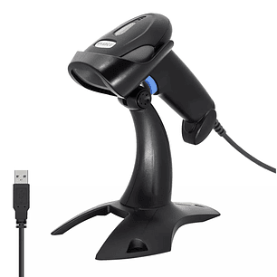 Lector Codigo De Barra Laser Usb Con Base